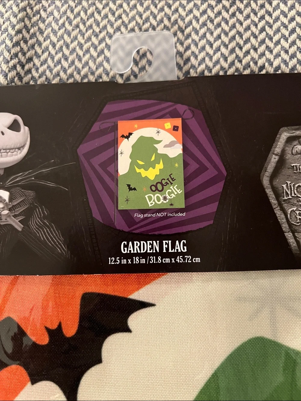 Disney Orange & Green Minnie Witch Garden Flag